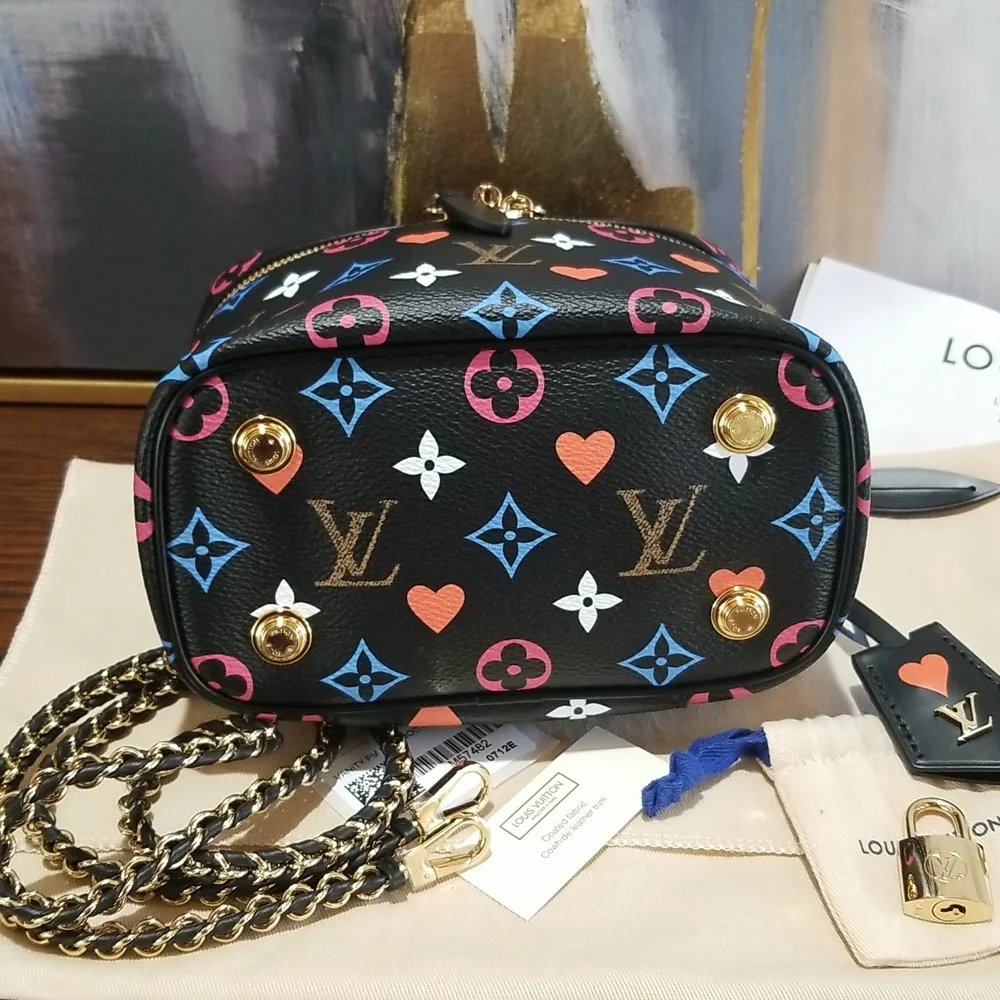 SOLD Louis Vuitton Black Game On Vanity Bag - Picture 9 of 12